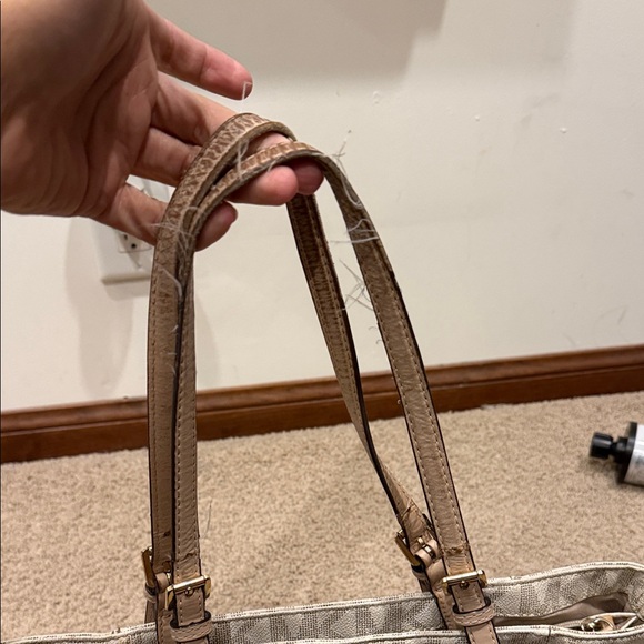 Michael Kors Tan and Brown Logo Tote - Picture 3 of 7